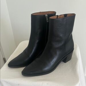 Black Leather Ankle Boots for Sale.